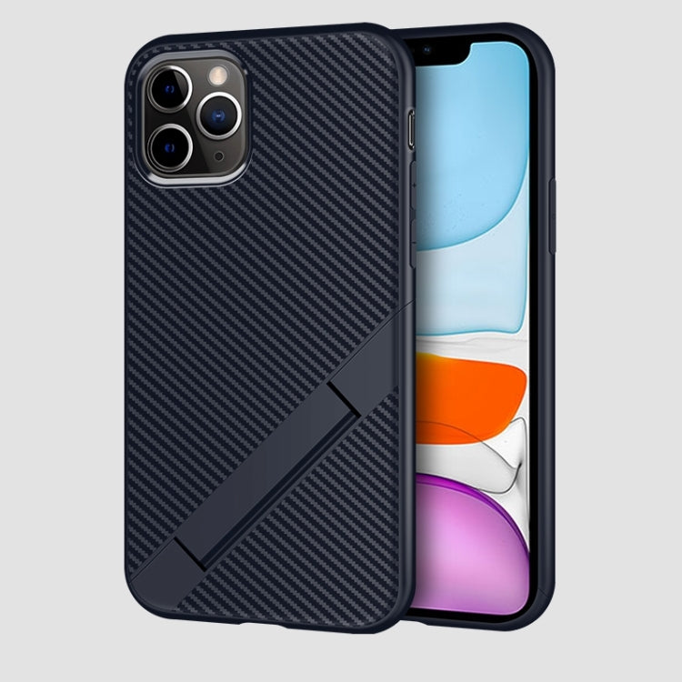 For iPhone 11 Pro Max Extraordinary Series TPU Protective Case Shockproof Strap Folding Bracket