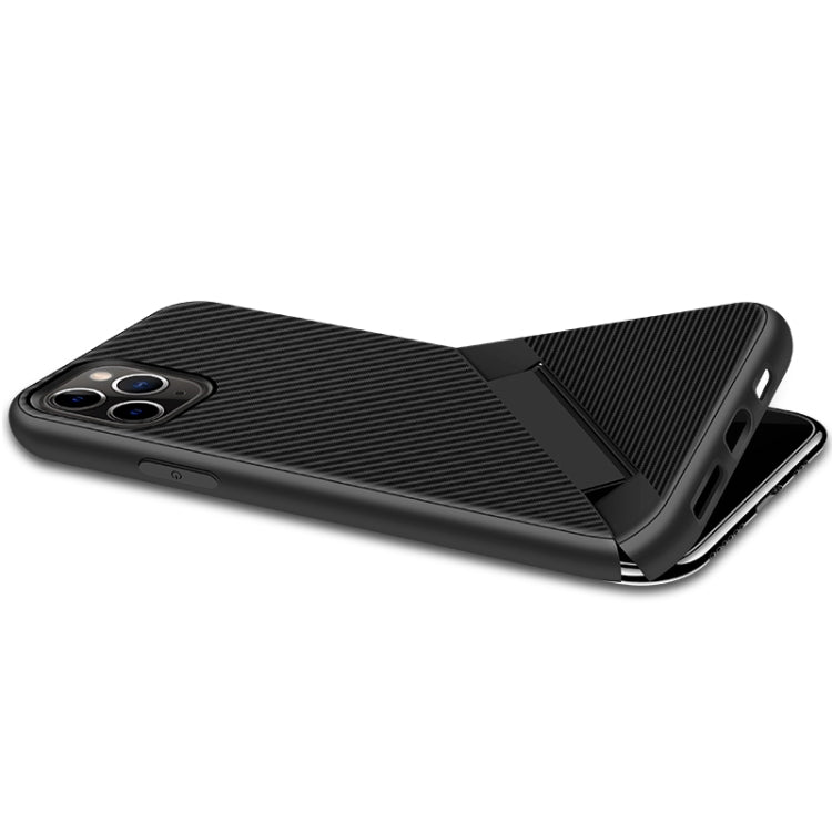 For iPhone 11 Pro Max Extraordinary Series TPU Protective Case Shockproof Strap Folding Bracket