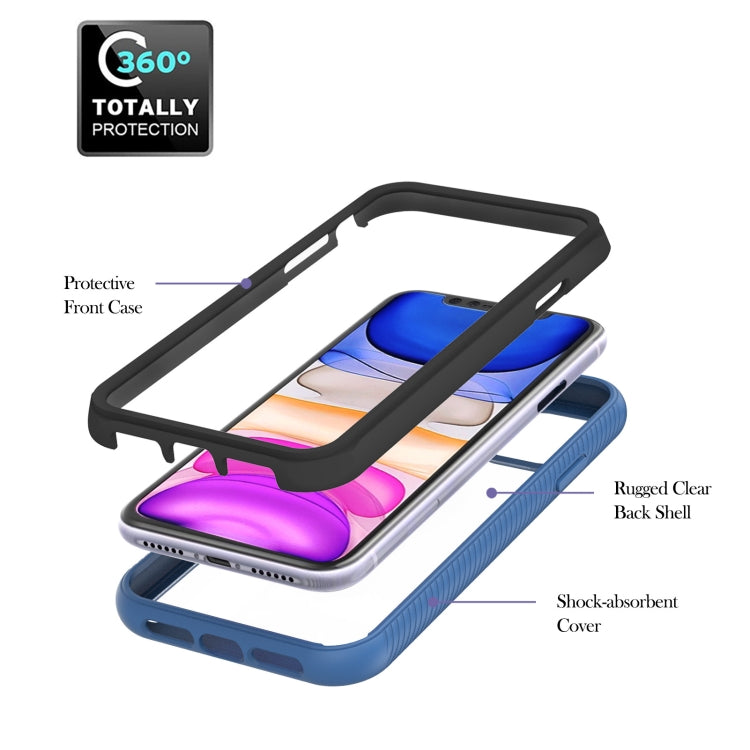 For iPhone 11 Starry Sky Solid Color Series Shockproof PC + TPU Protective Case with Ring Holder & Magnetic Function
