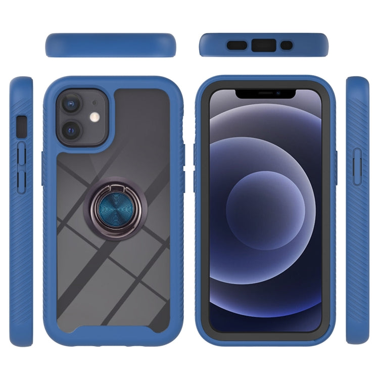 For iPhone 12 mini Starry Sky Solid Color Series Shockproof PC + TPU Protective Case with Ring Holder & Magnetic Function