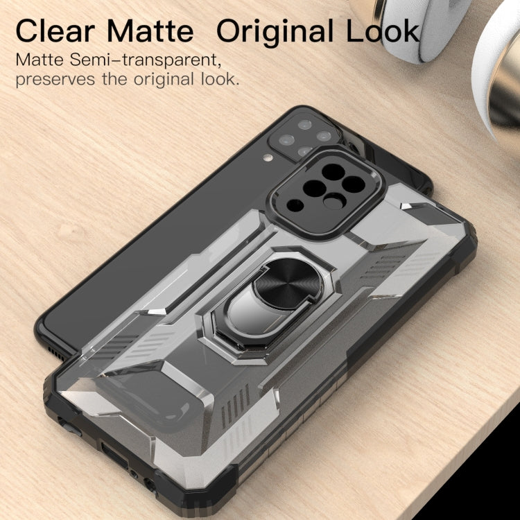 For Samsung Galaxy M12 PC + TPU Shockproof Protective Case with Metal Ring Holder