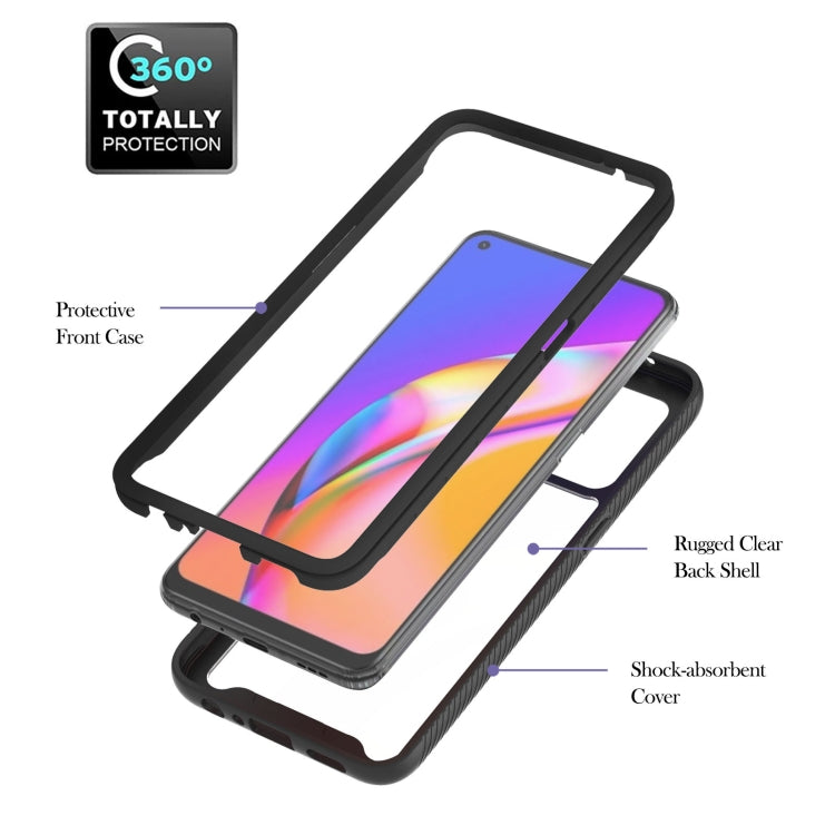 For OPPO A94 4G / Reno5 Lite Starry Sky Solid Color Series Shockproof PC + TPU Protective Case with Ring Holder & Magnetic Function