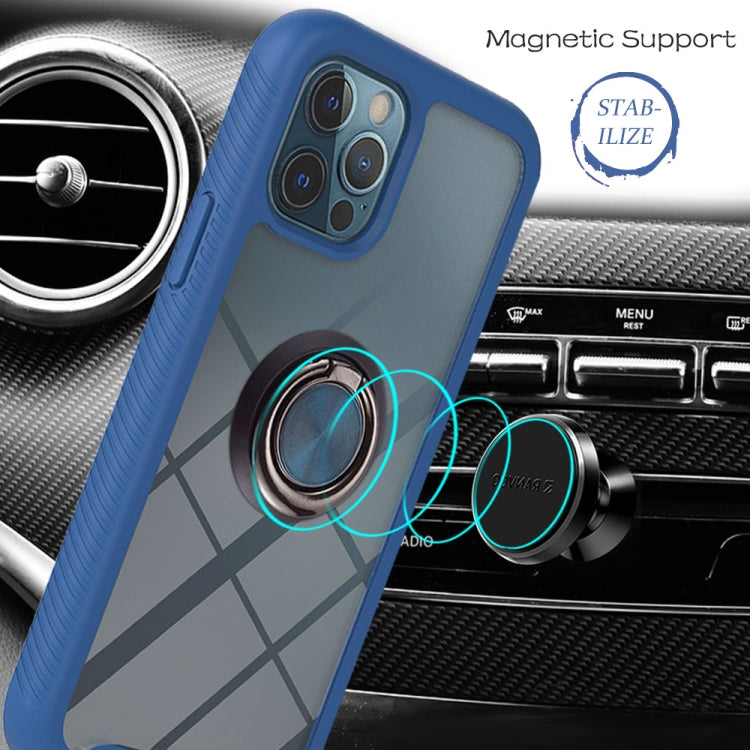 For Xiaomi Redmi Note 9 5G / Redmi Note 9T 5G Starry Sky Solid Color Series Shockproof PC + TPU Protective Case with Ring Holder & Magnetic Function