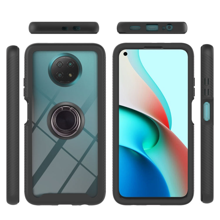 For Xiaomi Redmi Note 9 5G / Redmi Note 9T 5G Starry Sky Solid Color Series Shockproof PC + TPU Protective Case with Ring Holder & Magnetic Function