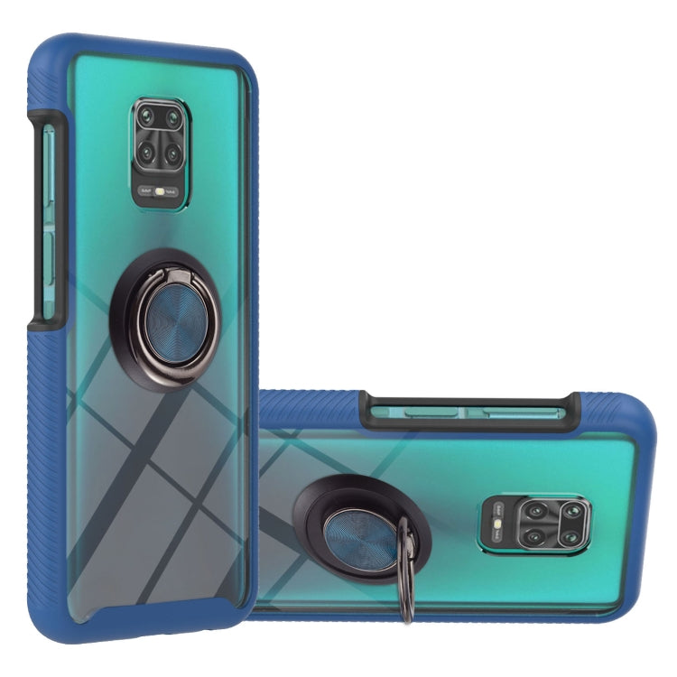 For Xiaomi Redmi Note 9S / Redmi Note 9 Pro / Redmi Note 9 Pro Max Starry Sky Solid Color Series Shockproof PC + TPU Protective Case with Ring Holder & Magnetic Function