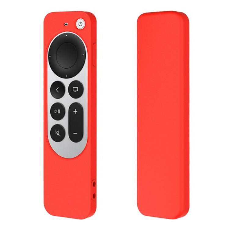 Silicone Protective Case Cover with Rope For Apple TV 4K 4th Siri Remote Controller