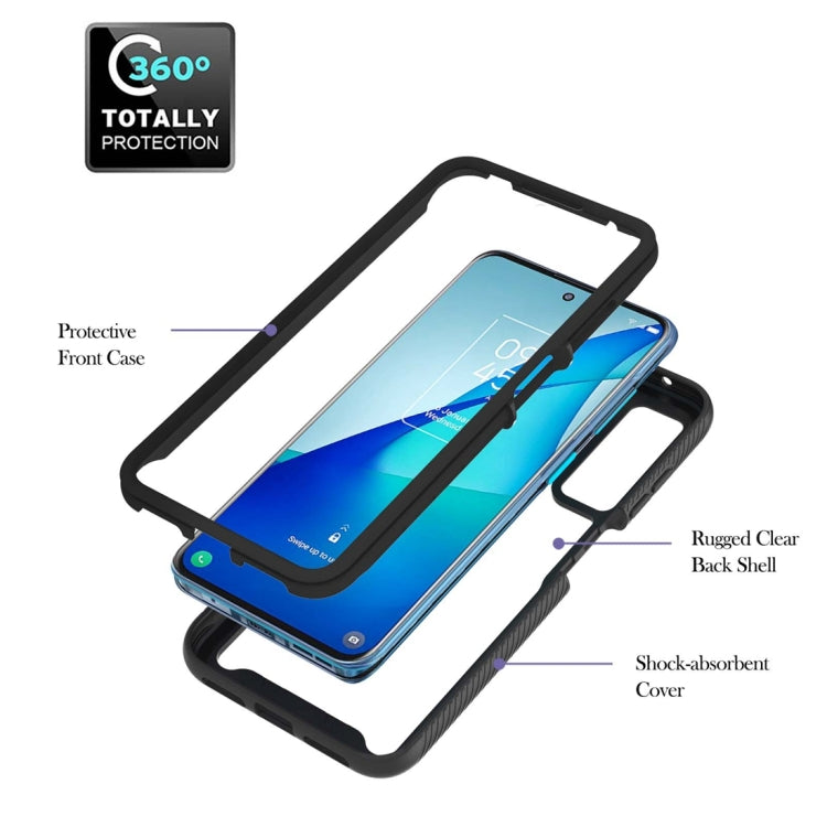 For TCL 20S Starry Sky Solid Color Series Shockproof PC + TPU Protective Case with Ring Holder & Magnetic Function