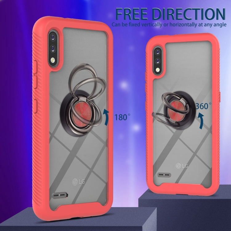 For LG K22 / K22+ Starry Sky Solid Color Series Shockproof PC + TPU Protective Case with Ring Holder & Magnetic Function
