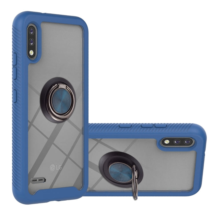 For LG K22 / K22+ Starry Sky Solid Color Series Shockproof PC + TPU Protective Case with Ring Holder & Magnetic Function