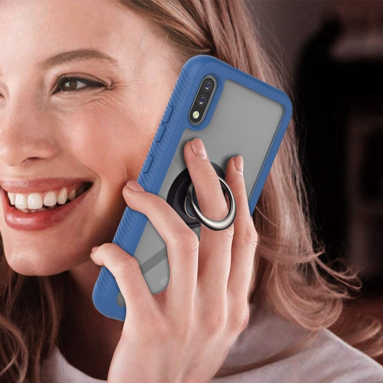For LG K22 / K22+ Starry Sky Solid Color Series Shockproof PC + TPU Protective Case with Ring Holder & Magnetic Function