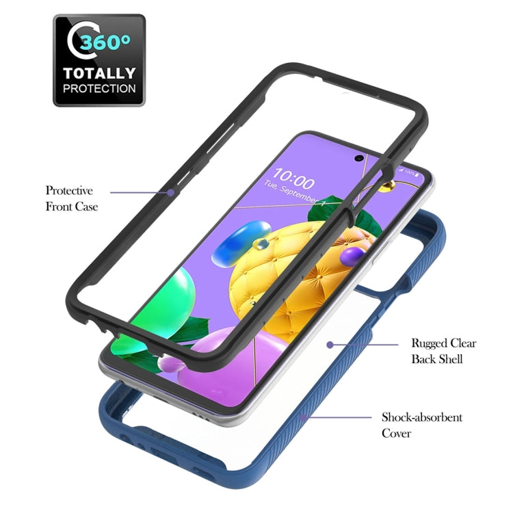 For LG K42 / K52 / Q52 / K62 / Q62 Starry Sky Solid Color Series Shockproof PC + TPU Protective Case with Ring Holder & Magnetic Function