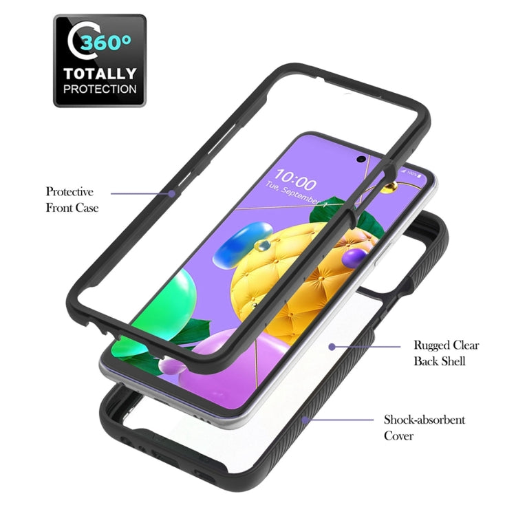 For LG K42 / K52 / Q52 / K62 / Q62 Starry Sky Solid Color Series Shockproof PC + TPU Protective Case with Ring Holder & Magnetic Function