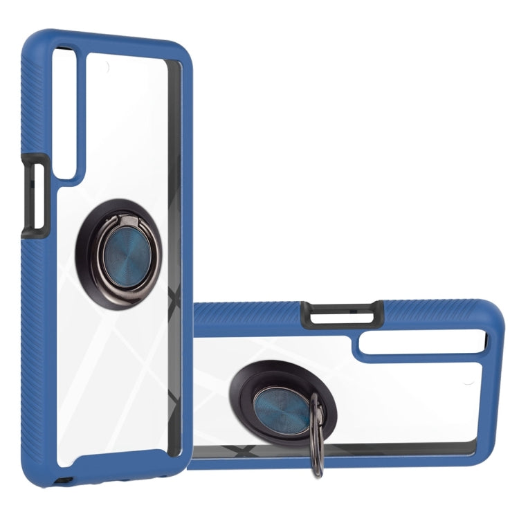 For LG Stylo 7 4G Starry Sky Solid Color Series Shockproof PC + TPU Protective Case with Ring Holder & Magnetic Function