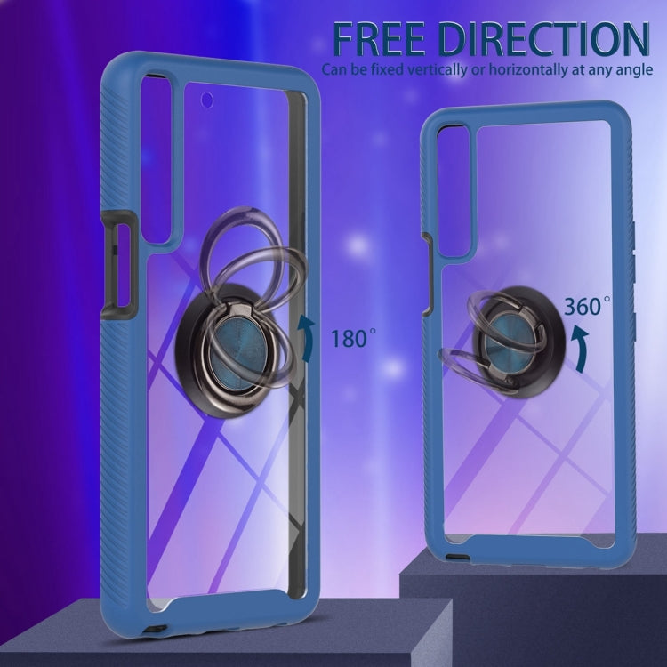 For LG Stylo 7 4G Starry Sky Solid Color Series Shockproof PC + TPU Protective Case with Ring Holder & Magnetic Function