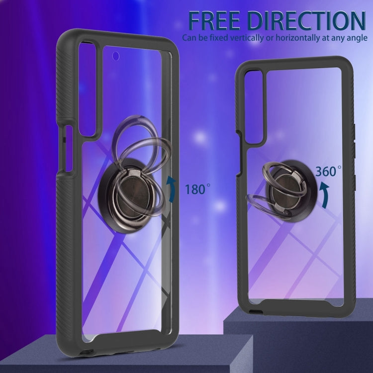 For LG Stylo 7 4G Starry Sky Solid Color Series Shockproof PC + TPU Protective Case with Ring Holder & Magnetic Function