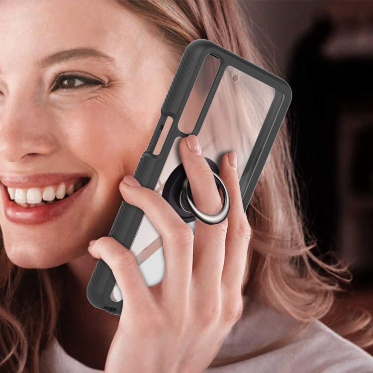 For LG Stylo 7 4G Starry Sky Solid Color Series Shockproof PC + TPU Protective Case with Ring Holder & Magnetic Function