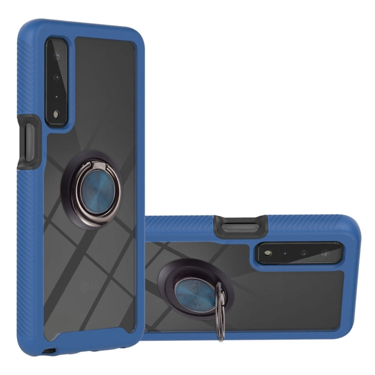 For LG Stylo 7 5G Starry Sky Solid Color Series Shockproof PC + TPU Protective Case with Ring Holder & Magnetic Function