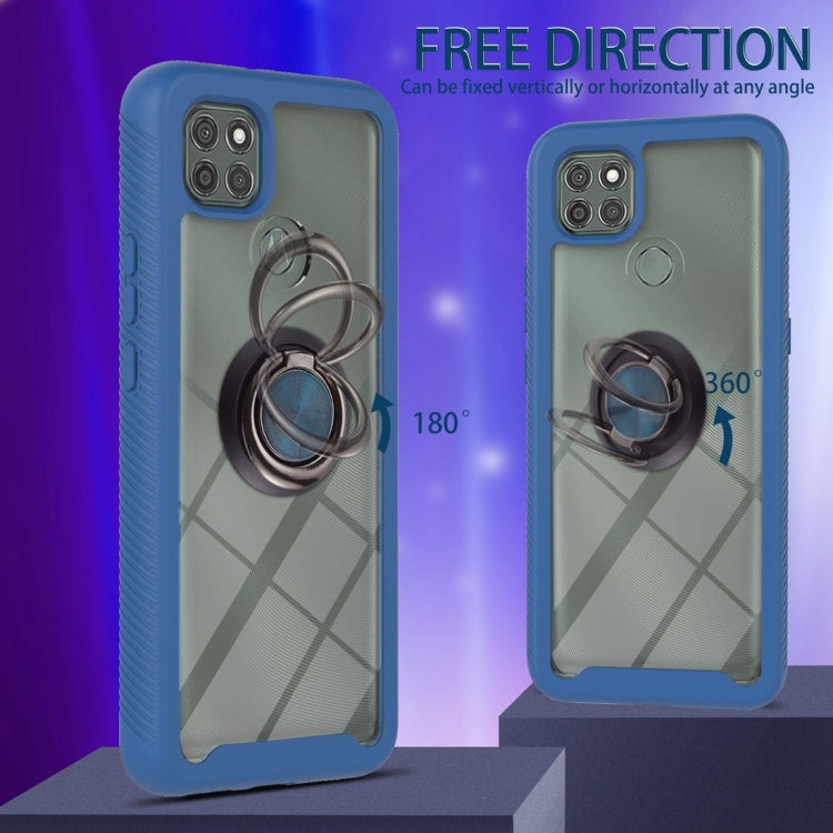 For Motorola Moto G9 Power Starry Sky Solid Color Series Shockproof PC + TPU Protective Case with Ring Holder & Magnetic Function
