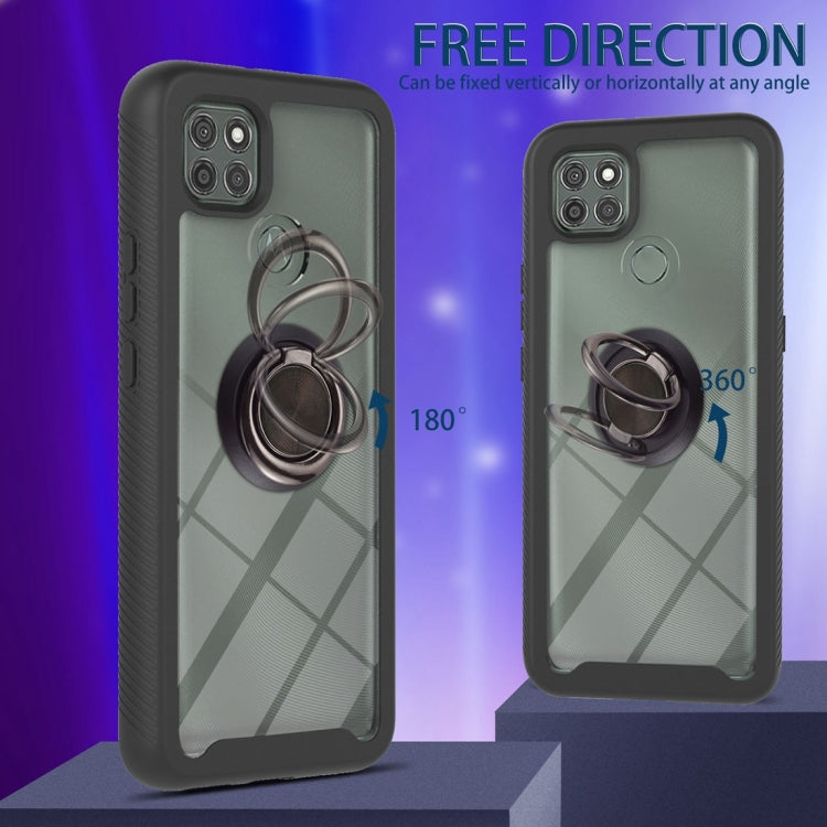 For Motorola Moto G9 Power Starry Sky Solid Color Series Shockproof PC + TPU Protective Case with Ring Holder & Magnetic Function