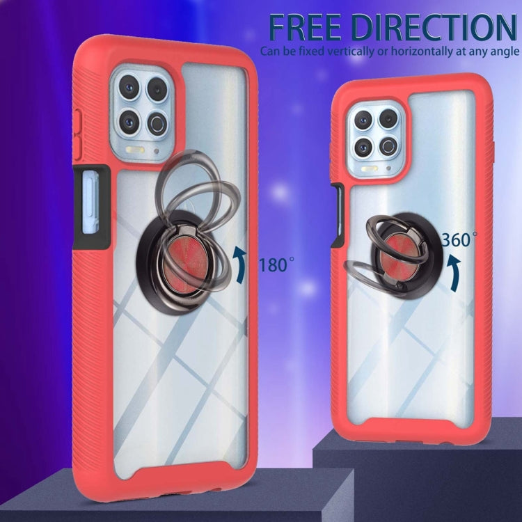 For Motorola Edge S / Moto G100 Starry Sky Solid Color Series Shockproof PC + TPU Protective Case with Ring Holder & Magnetic Function