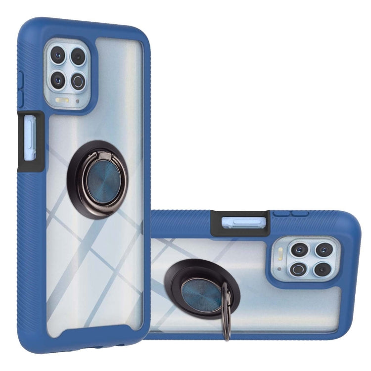 For Motorola Edge S / Moto G100 Starry Sky Solid Color Series Shockproof PC + TPU Protective Case with Ring Holder & Magnetic Function