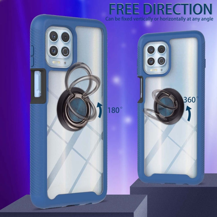 For Motorola Edge S / Moto G100 Starry Sky Solid Color Series Shockproof PC + TPU Protective Case with Ring Holder & Magnetic Function