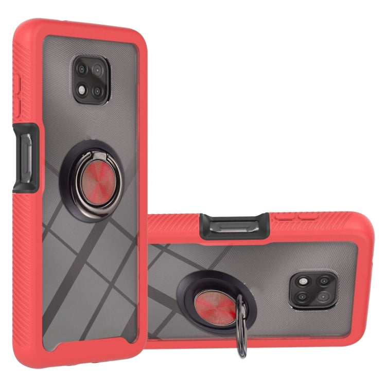For Motorola Moto G Power 2021 Starry Sky Solid Color Series Shockproof PC + TPU Protective Case with Ring Holder & Magnetic Function