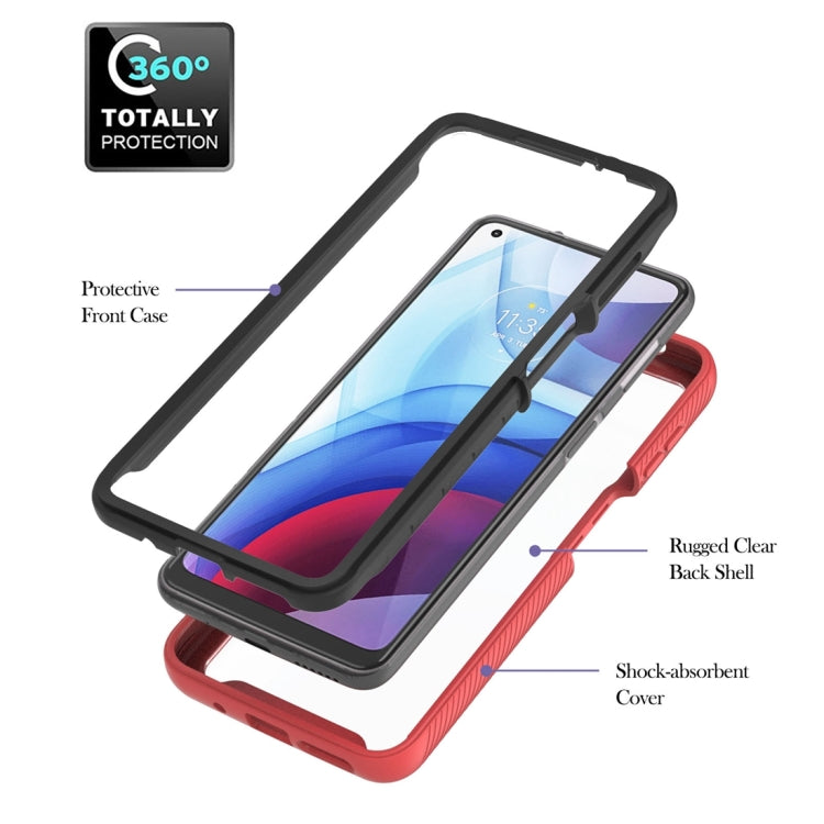 For Motorola Moto G Power 2021 Starry Sky Solid Color Series Shockproof PC + TPU Protective Case with Ring Holder & Magnetic Function
