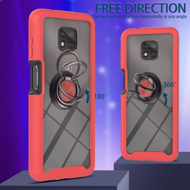 For Motorola Moto G Power 2021 Starry Sky Solid Color Series Shockproof PC + TPU Protective Case with Ring Holder & Magnetic Function
