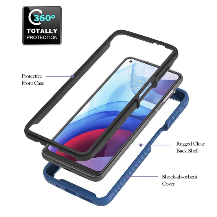 For Motorola Moto G Power 2021 Starry Sky Solid Color Series Shockproof PC + TPU Protective Case with Ring Holder & Magnetic Function
