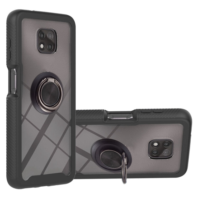 For Motorola Moto G Power 2021 Starry Sky Solid Color Series Shockproof PC + TPU Protective Case with Ring Holder & Magnetic Function