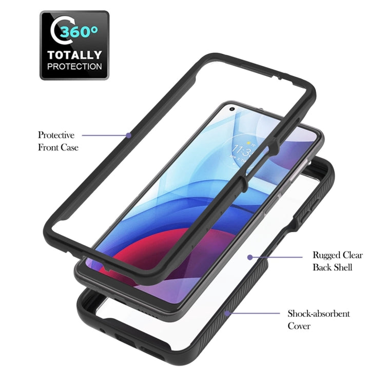 For Motorola Moto G Power 2021 Starry Sky Solid Color Series Shockproof PC + TPU Protective Case with Ring Holder & Magnetic Function