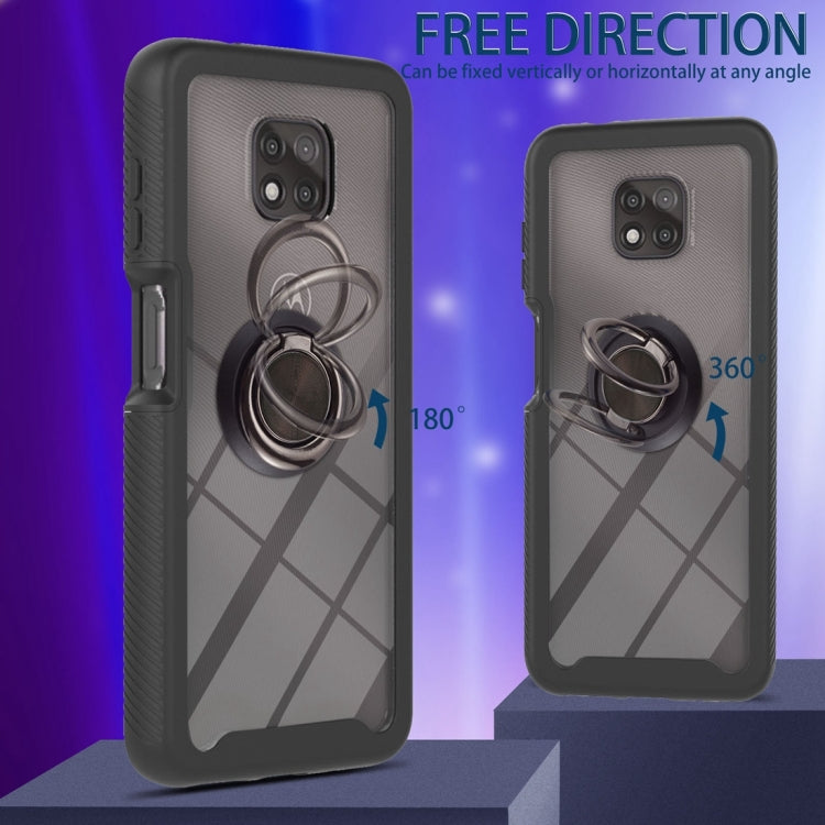 For Motorola Moto G Power 2021 Starry Sky Solid Color Series Shockproof PC + TPU Protective Case with Ring Holder & Magnetic Function