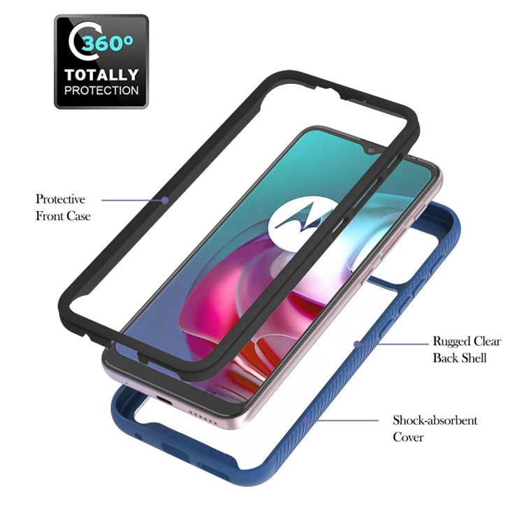 For Motorola Moto G30 / G10 / G10 Power Starry Sky Solid Color Series Shockproof PC + TPU Protective Case with Ring Holder & Magnetic Function