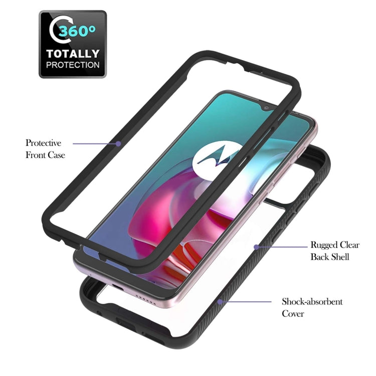 For Motorola Moto G30 / G10 / G10 Power Starry Sky Solid Color Series Shockproof PC + TPU Protective Case with Ring Holder & Magnetic Function