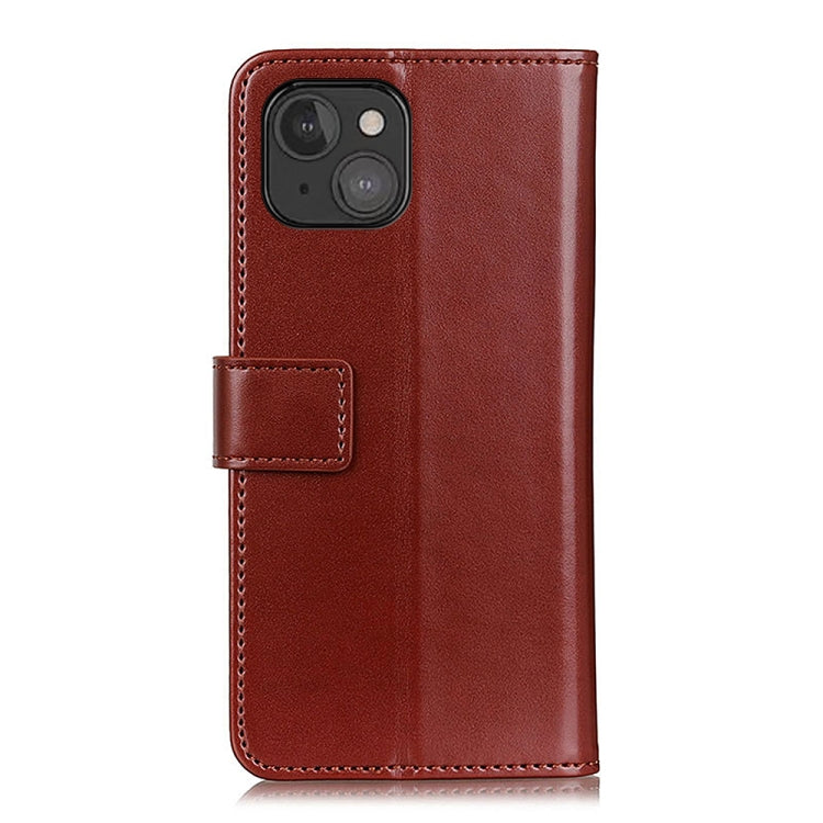 For iPhone 13 mini 3-Color Pearl Texture Magnetic Buckle Horizontal Flip PU Leather Case with Card Slots & Wallet & Holder