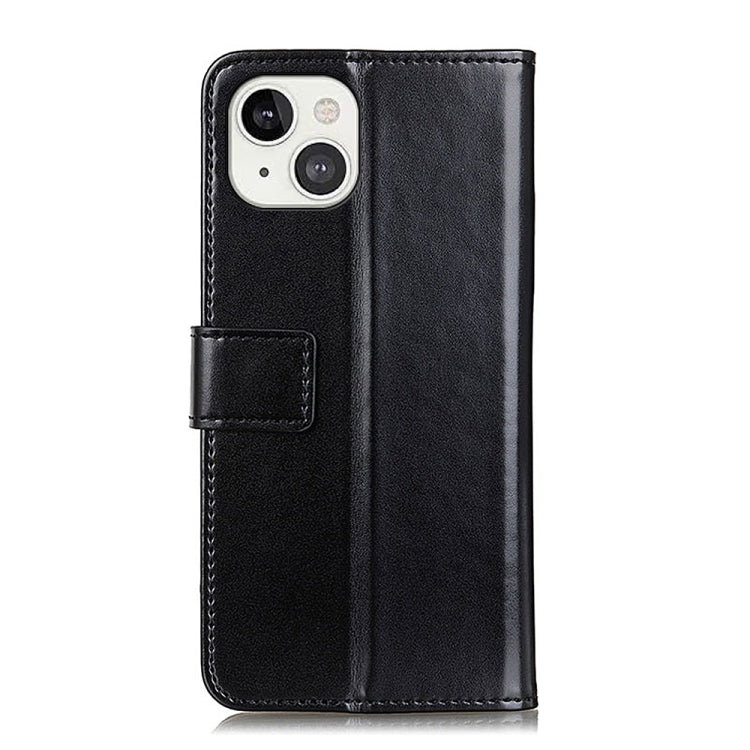 For iPhone 13 3-Color Pearl Texture Magnetic Buckle Horizontal Flip PU Leather Case with Card Slots & Wallet & Holder
