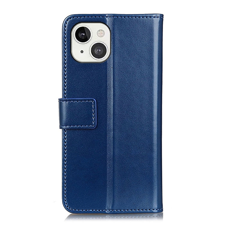For iPhone 13 3-Color Pearl Texture Magnetic Buckle Horizontal Flip PU Leather Case with Card Slots & Wallet & Holder