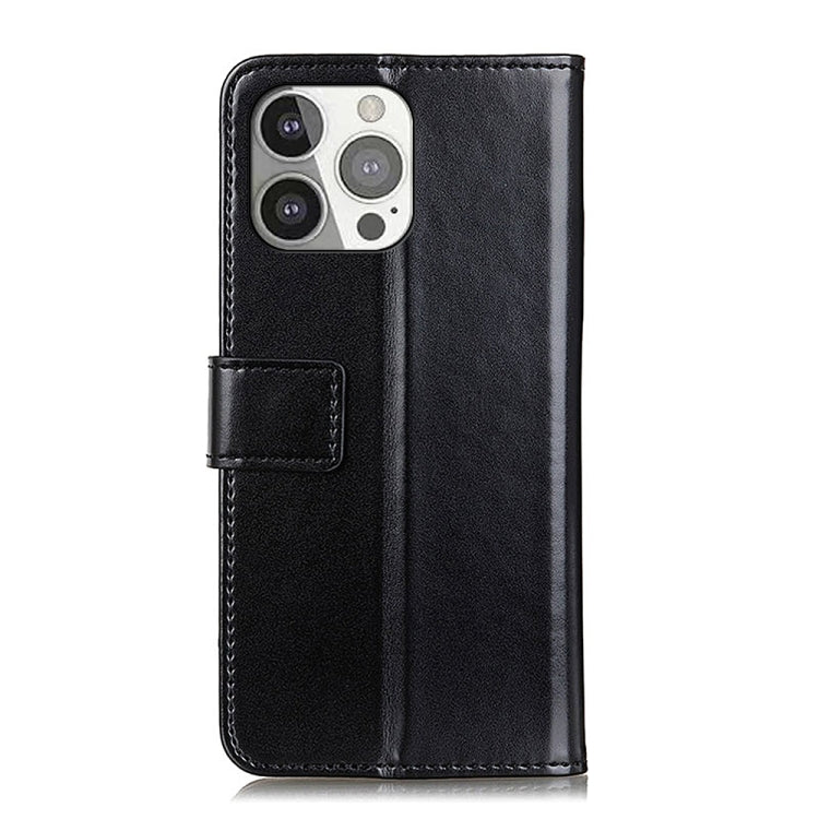 For iPhone 13 Pro 3-Color Pearl Texture Magnetic Buckle Horizontal Flip PU Leather Case with Card Slots & Wallet & Holder