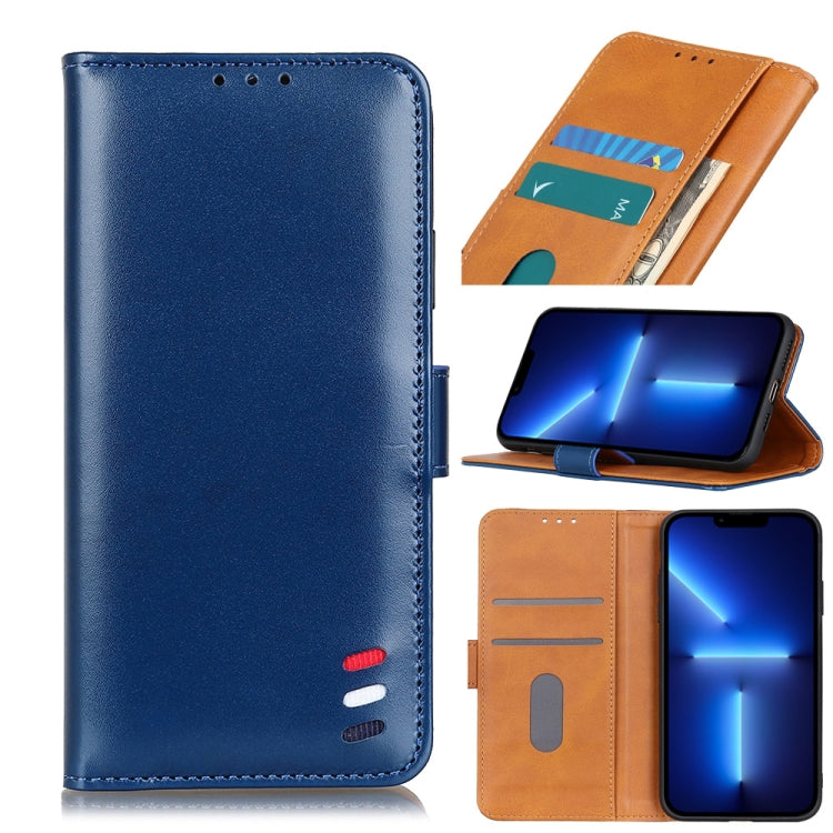 For iPhone 13 Pro 3-Color Pearl Texture Magnetic Buckle Horizontal Flip PU Leather Case with Card Slots & Wallet & Holder