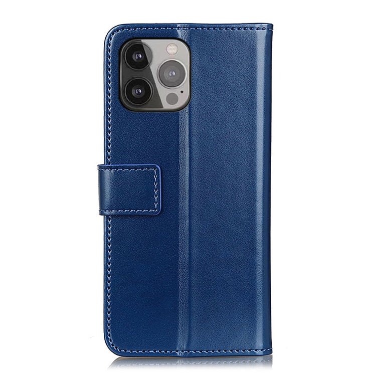 For iPhone 13 Pro Max 3-Color Pearl Texture Magnetic Buckle Horizontal Flip PU Leather Case with Card Slots & Wallet & Holder