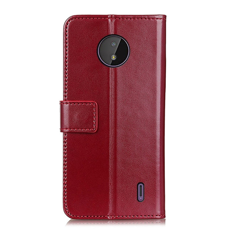 3-Color Pearl Texture Magnetic Buckle Horizontal Flip PU Leather Case with Card Slots & Wallet & Holder For Nokia C10 / C20