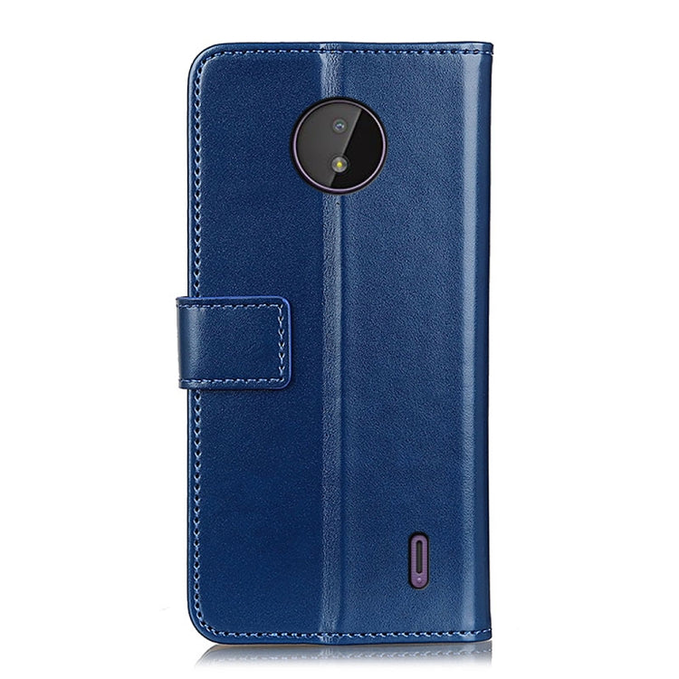 3-Color Pearl Texture Magnetic Buckle Horizontal Flip PU Leather Case with Card Slots & Wallet & Holder For Nokia C10 / C20