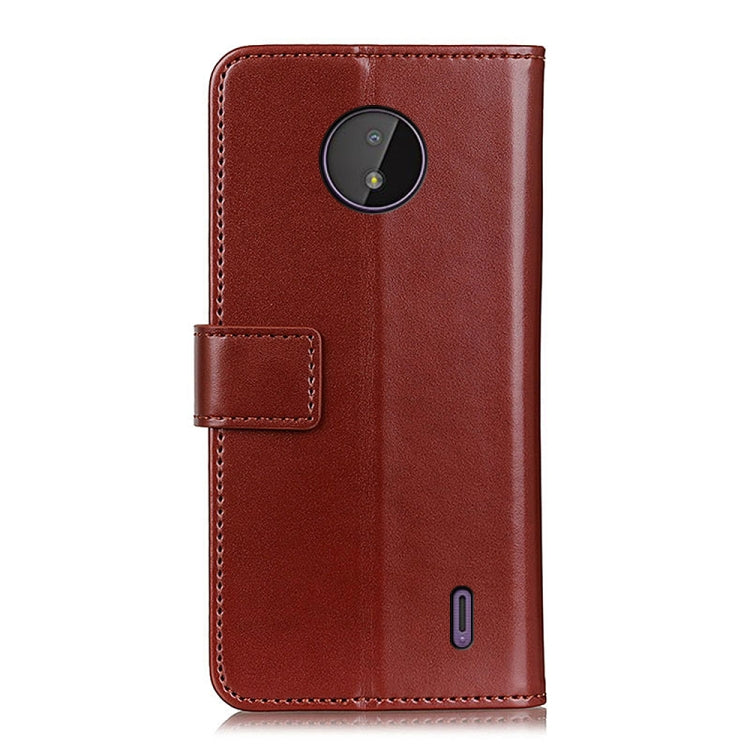 3-Color Pearl Texture Magnetic Buckle Horizontal Flip PU Leather Case with Card Slots & Wallet & Holder For Nokia C10 / C20