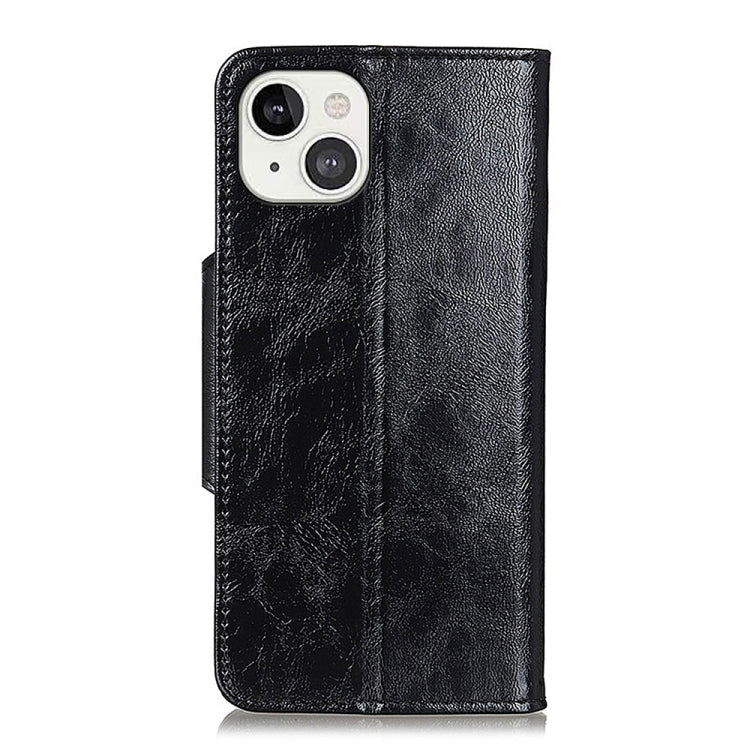 For iPhone 13 Crazy Horse Texture Magnetic Buckle Horizontal Flip Leather Case with Holder & 6-Card Slots & Wallet