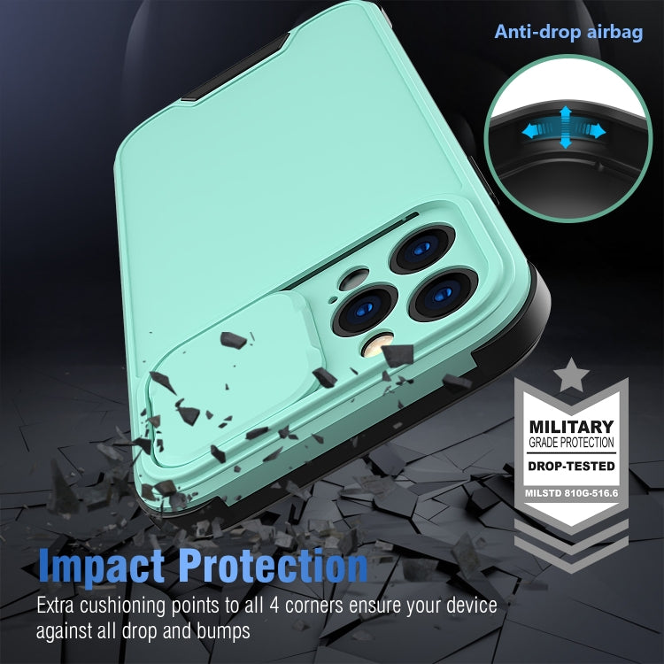 For iPhone 12 Sliding Camera Cover Design PC + TPU Protective Case