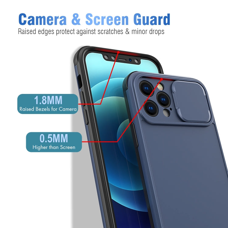 For iPhone 12 Sliding Camera Cover Design PC + TPU Protective Case