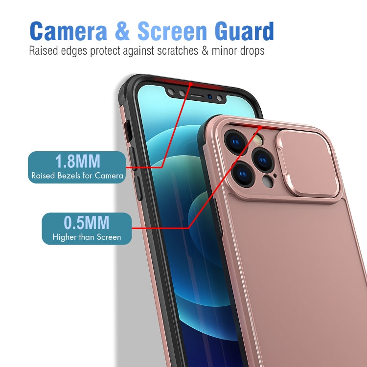 For iPhone 12 Sliding Camera Cover Design PC + TPU Protective Case
