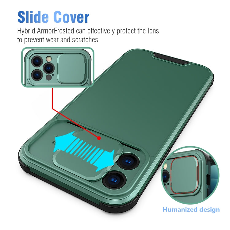 For iPhone 12 Sliding Camera Cover Design PC + TPU Protective Case