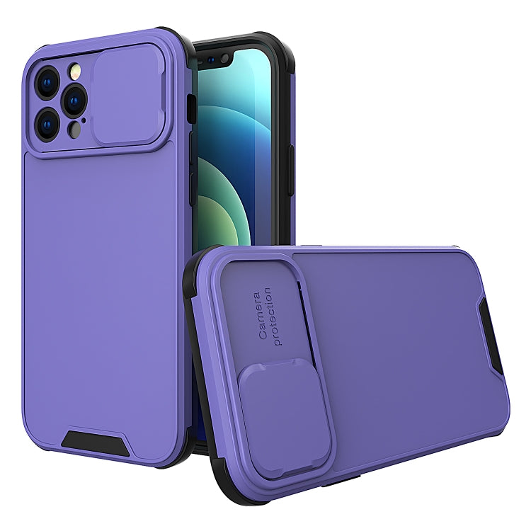 For iPhone 12 Sliding Camera Cover Design PC + TPU Protective Case